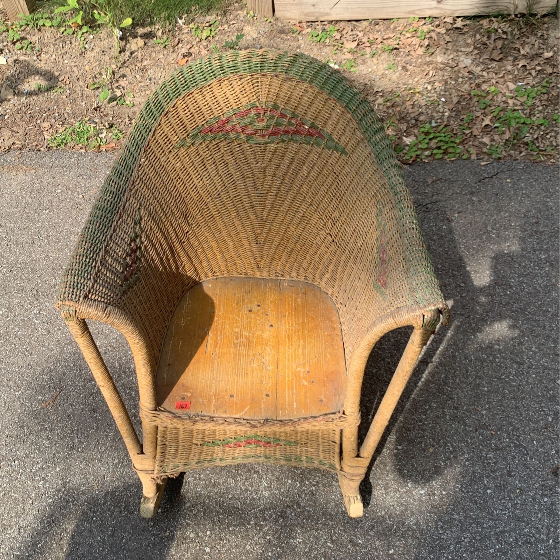 Vintage Children’s Wicker Rocking Chair