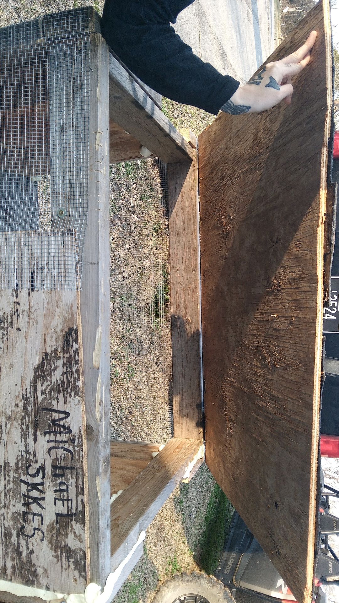 Chicken bruder cage / quail cage or / rabbit. Built from scratch