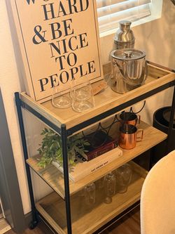Bar Cart - Everything on it Included