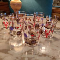 VINTAGE COCKTAIL GLASSES SET
