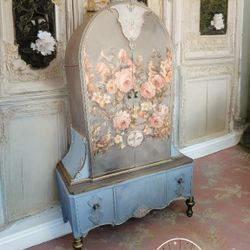 Romantic Newly Refinished Antique Armoire Wardrobe 
