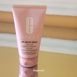 ❤️ Clinique All About Clean Rinse-Off Foaming Cleanser