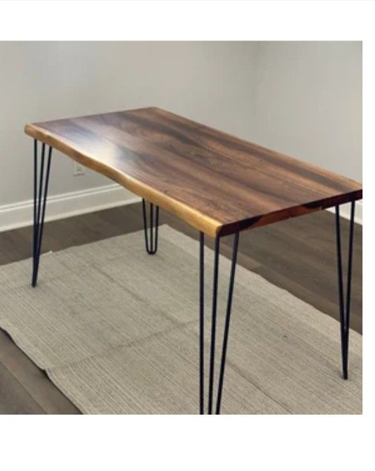 Acacia Wood Live Edge Table For 4