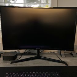 SAMSUNG 27" Curved 1920x1080 VGA HDMI 60hz 4ms AMD Freesync HD LED Monitor 