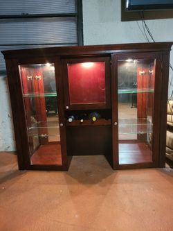 Classy Wine And Spirits Display With Lights