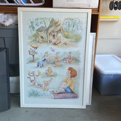 Nursery Framed Winnie The Pooh Picture (1 Of 4) 