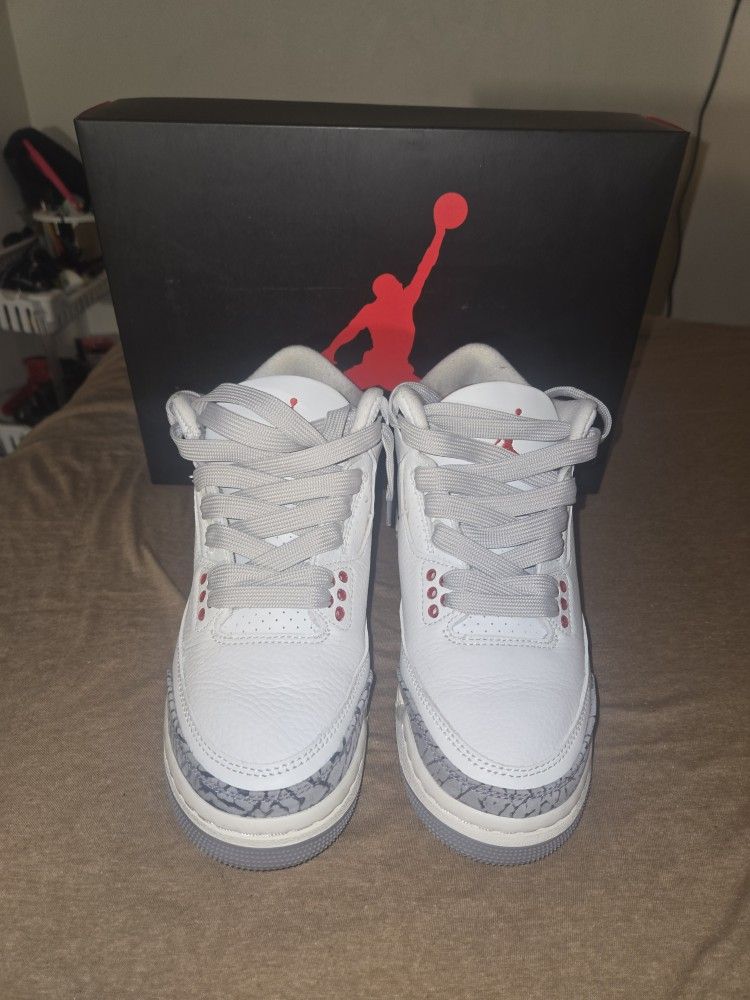 Air jordan retro 3 Summit White Women's 6.5 Youtn 5