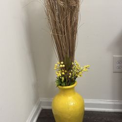 Yellow Decorative Vase 
