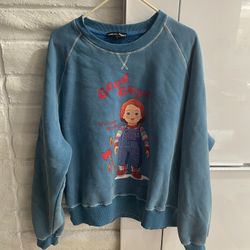 Dolls Kill X Chucky Good Guys Horror Sweatshirt XS