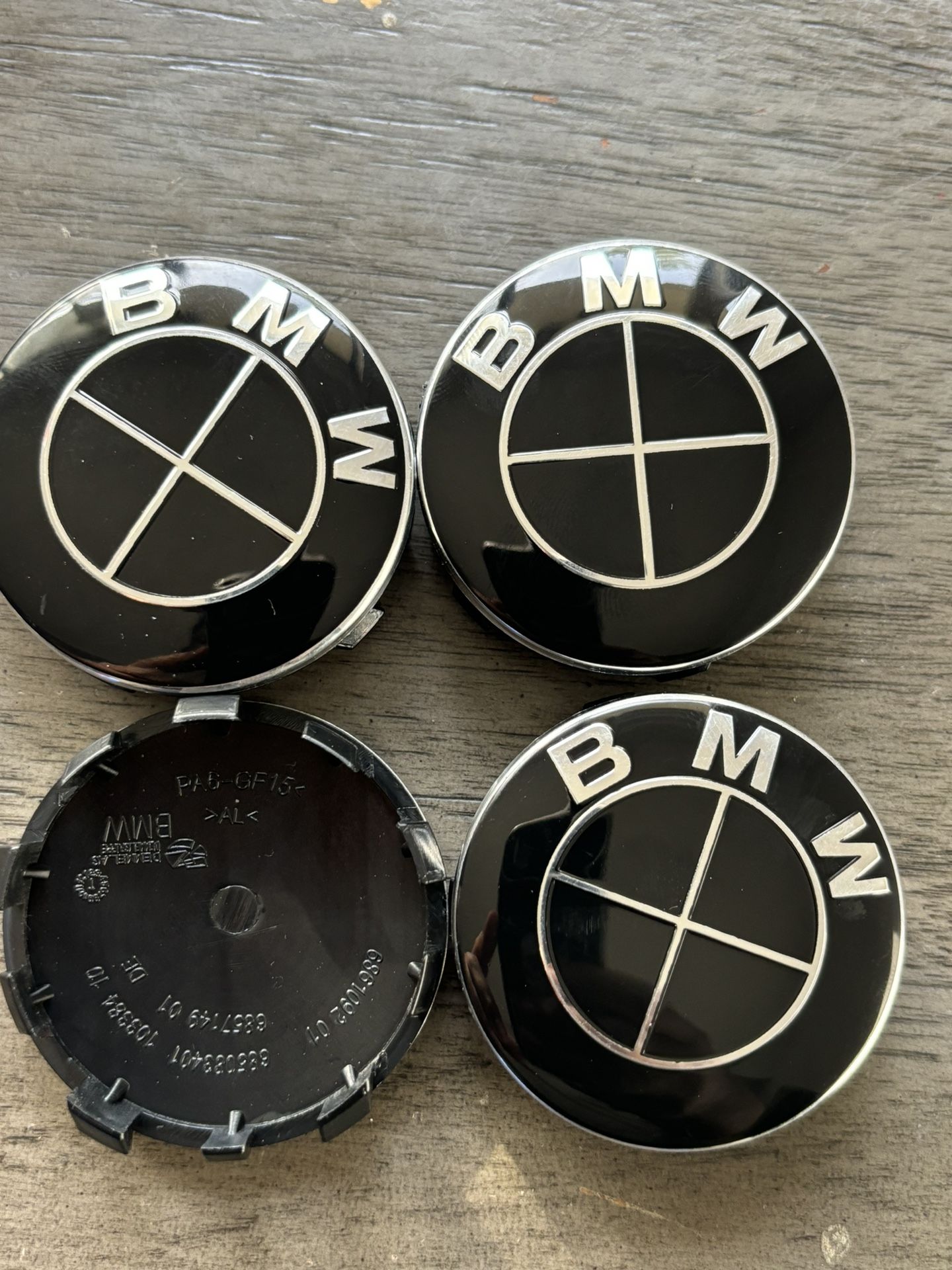 BMW Wheel Center Caps Black 56MM