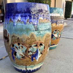 Beautiful Asian Ceramic Garden Stands