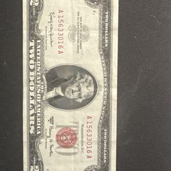 #91 1963A $2 Red Seal Bill – Vintage Collectible U.S. Note 