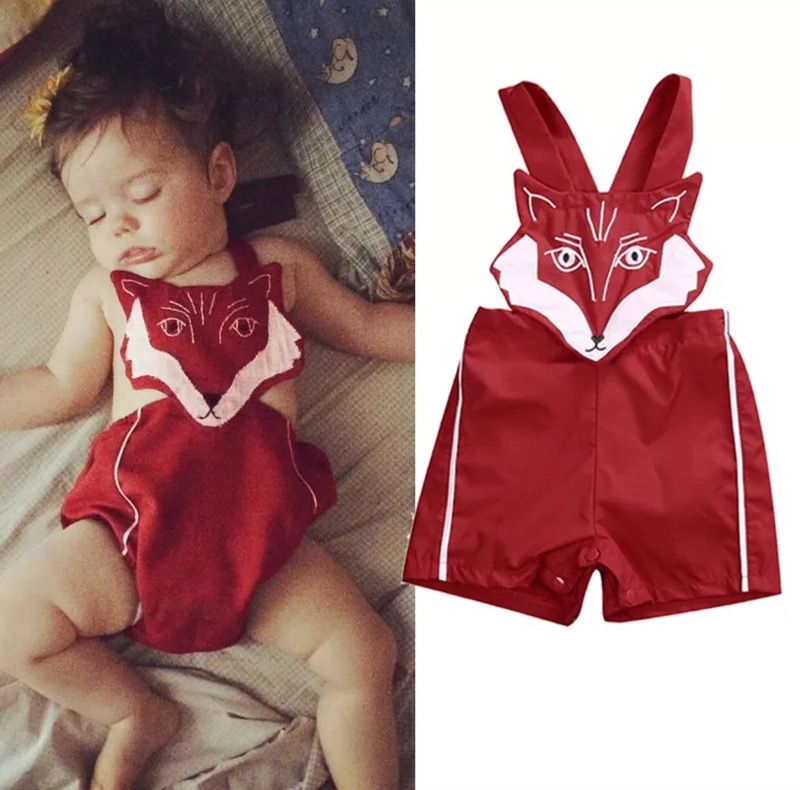 12 to 18 months/ baby boy fox Romper 🤗
