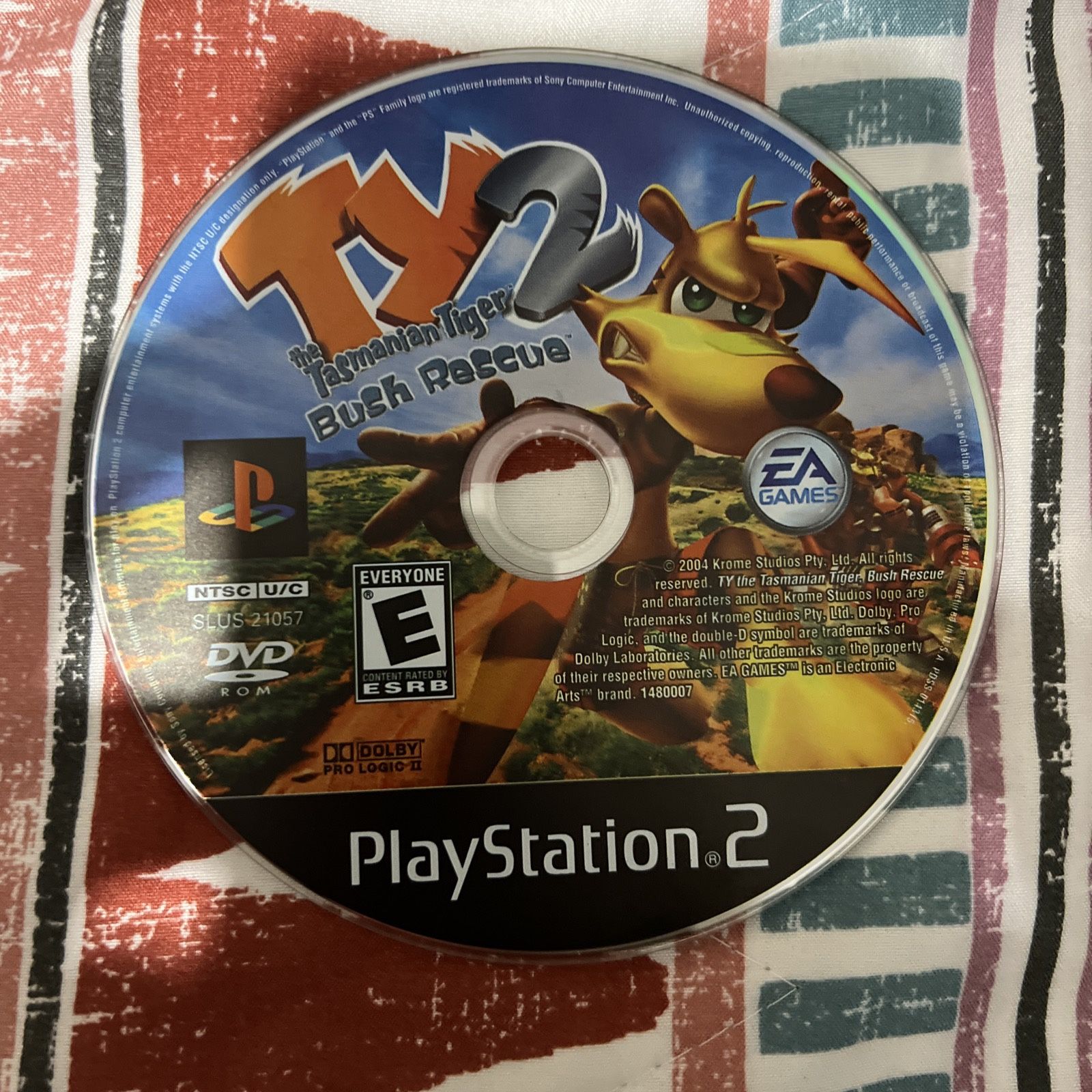 TY 2 PlayStation 2 Disc Only