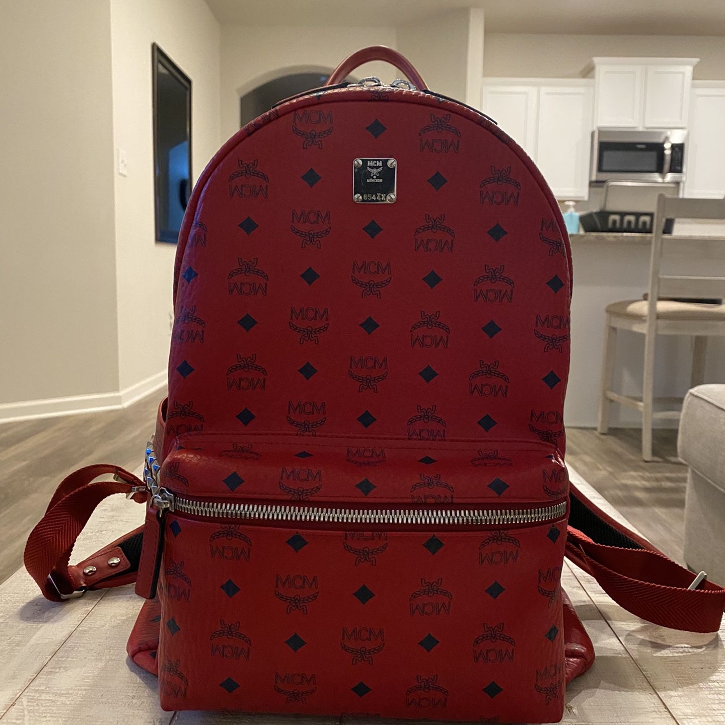 MCM Stark Side Stud Medium Backpack in Pink Visetos Canvas for Sale in  Lincoln Acres, CA - OfferUp
