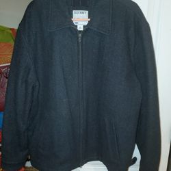 Old Navy Wool Blend Zip Up Jacket