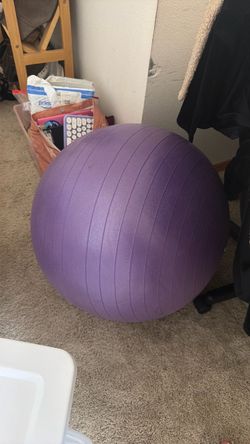 Purple Exercise Stability Ball