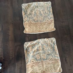 2 Pottery Barn Pillow Cases 22”