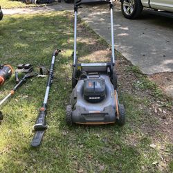 Worx Lawn Equipment Bundle