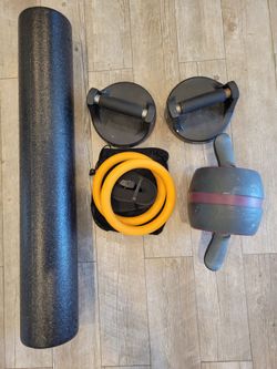 Perfect Push Up, Ab Carve Roller Wheel, Gymnastic Ring, High Density Foam Roller