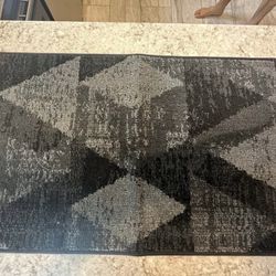 Entryway Doormat Rug – 20"x32" Non-Slip, Washable, Dark Gray