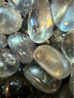 Tanzine Aura Quartz Tumbled Lot - 105 Pc Polished Indigo Crystal Lot