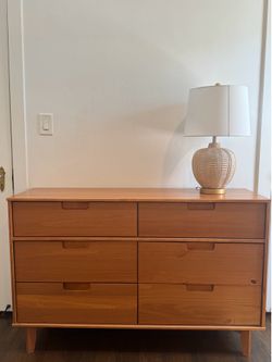 6 Drawer Solid Wood Double Dresser