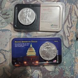American Eagle Coins2000 ,2003 Silver American Eagles From Littleton 
