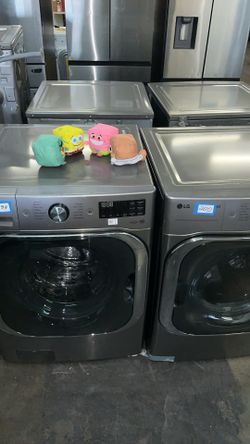 LG Washer + Gas Dryer — Laundry Room Done. $1,550.