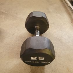 Dumbbell ONLY ONE 25lb for $15 Firm (WALNUT 91789)