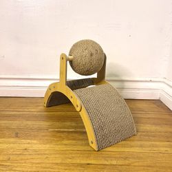 New Sturdy Ferris Wheel Scratching Post Kitten Play Toy Cat Scratch Ball Pet Cat Indoor Toy