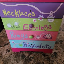 Jewelry Box Missing Two Knobs 