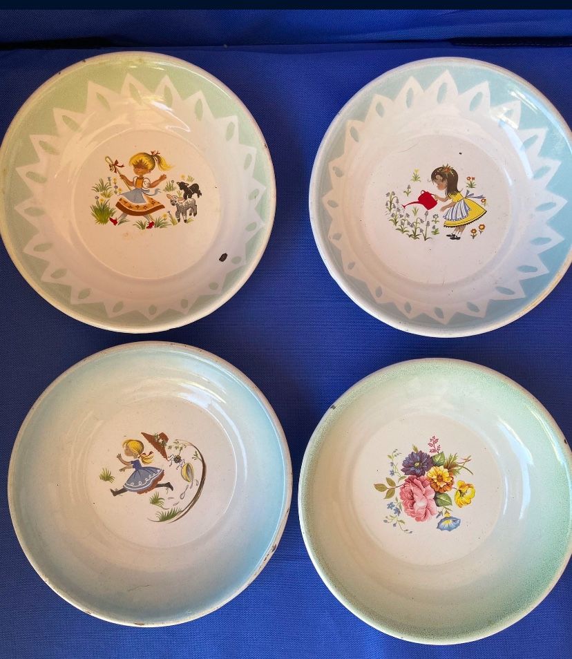 Antique Enamel Bowles