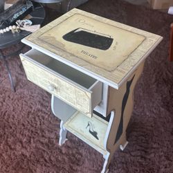 Decorative Side Table Cream Color