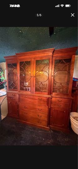 Antique beautiful display Cabinet secretary, Desk