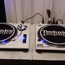 Technics 1200mk2 Custom White Black 