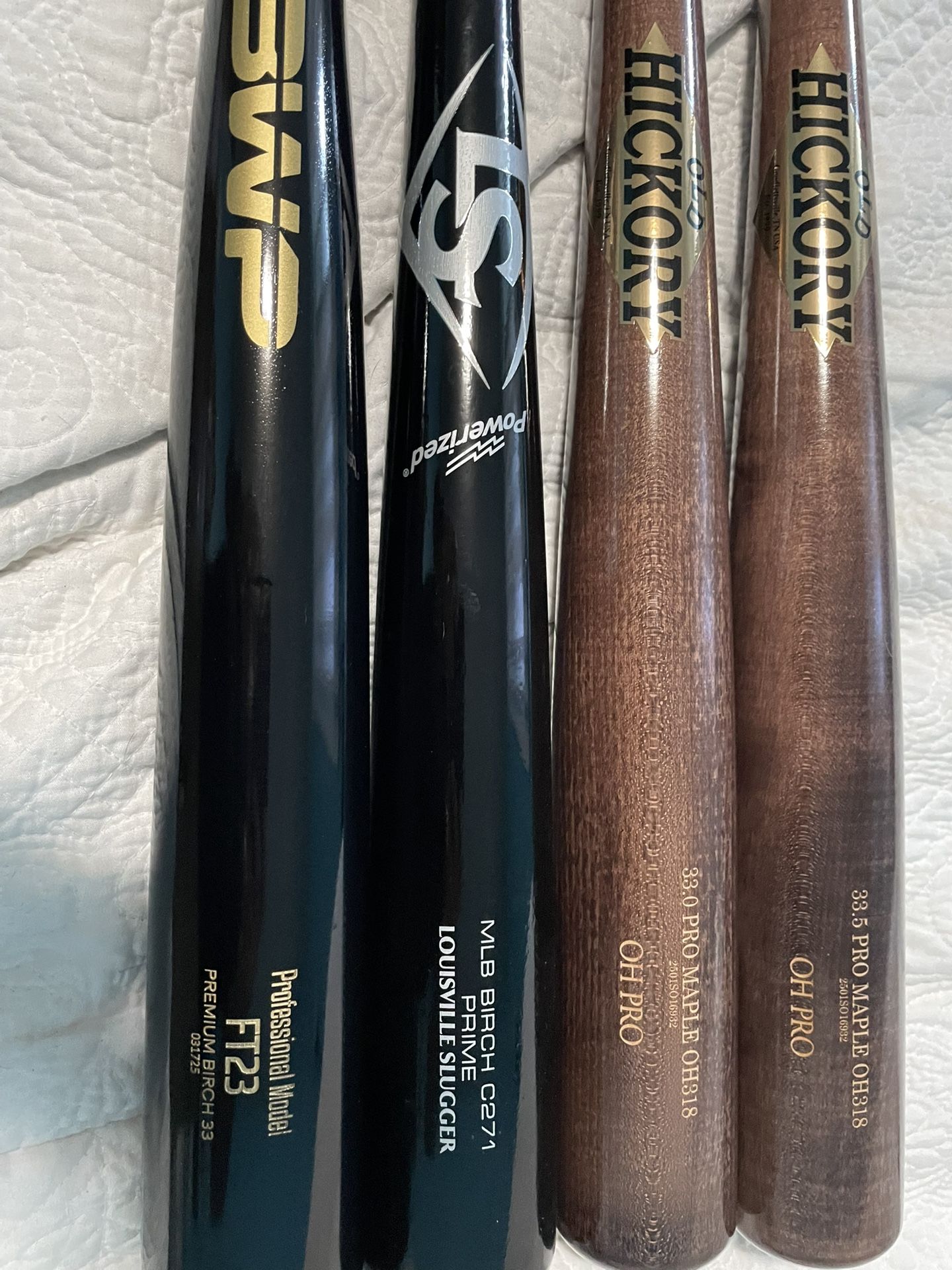 Wooden Baseball Bats – Pro Models (Maple & Birch)- Brand New (multiple available for each model)
