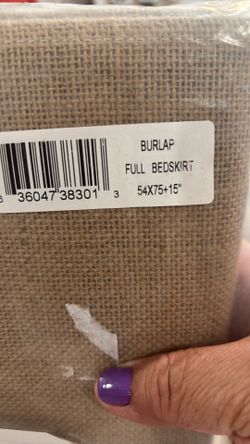 New! Burlap Bedskirt