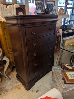 Queen bedroom set dark wood