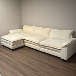 Avrilynn Upholstered Cloud Sofa&Couch with Ottoman