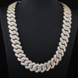 Thick Icy 20mm 18k Gold Finish Cuban