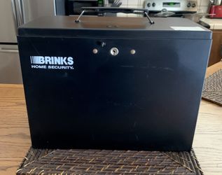 Brinks Home Security Snap Locking Metal Storage Box 