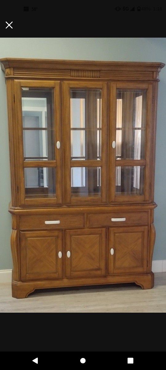 Gorgeous 2 piece China Cabinet 