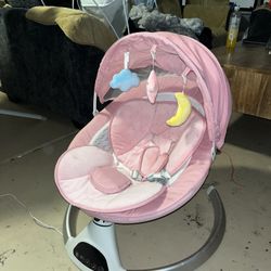 Pink Baby Swing