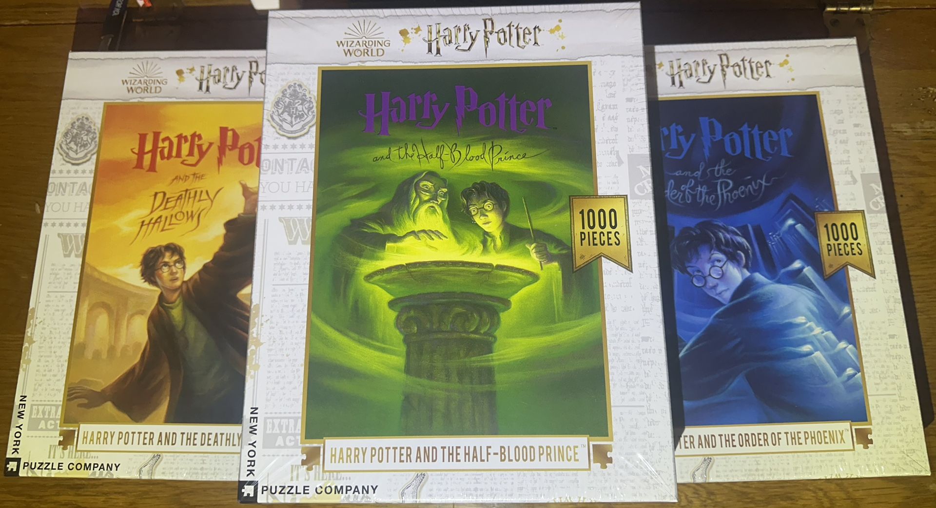 A Three Pack Bundle Of 1000 Piece Harry Potter Puzzles