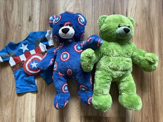 Marvel Build-a-bears - Captain America & Hulk