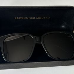 Alexander McQueen square frame acetate sunglasses