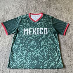Mexico Green Soccer jersey Shirt Lopez # 07 Size Medium