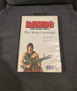 Rambo First Blood Pt. 2 Video Game (Sega Master System)