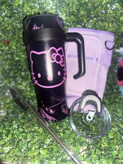 Hello kitty cup with Cup Carrier 